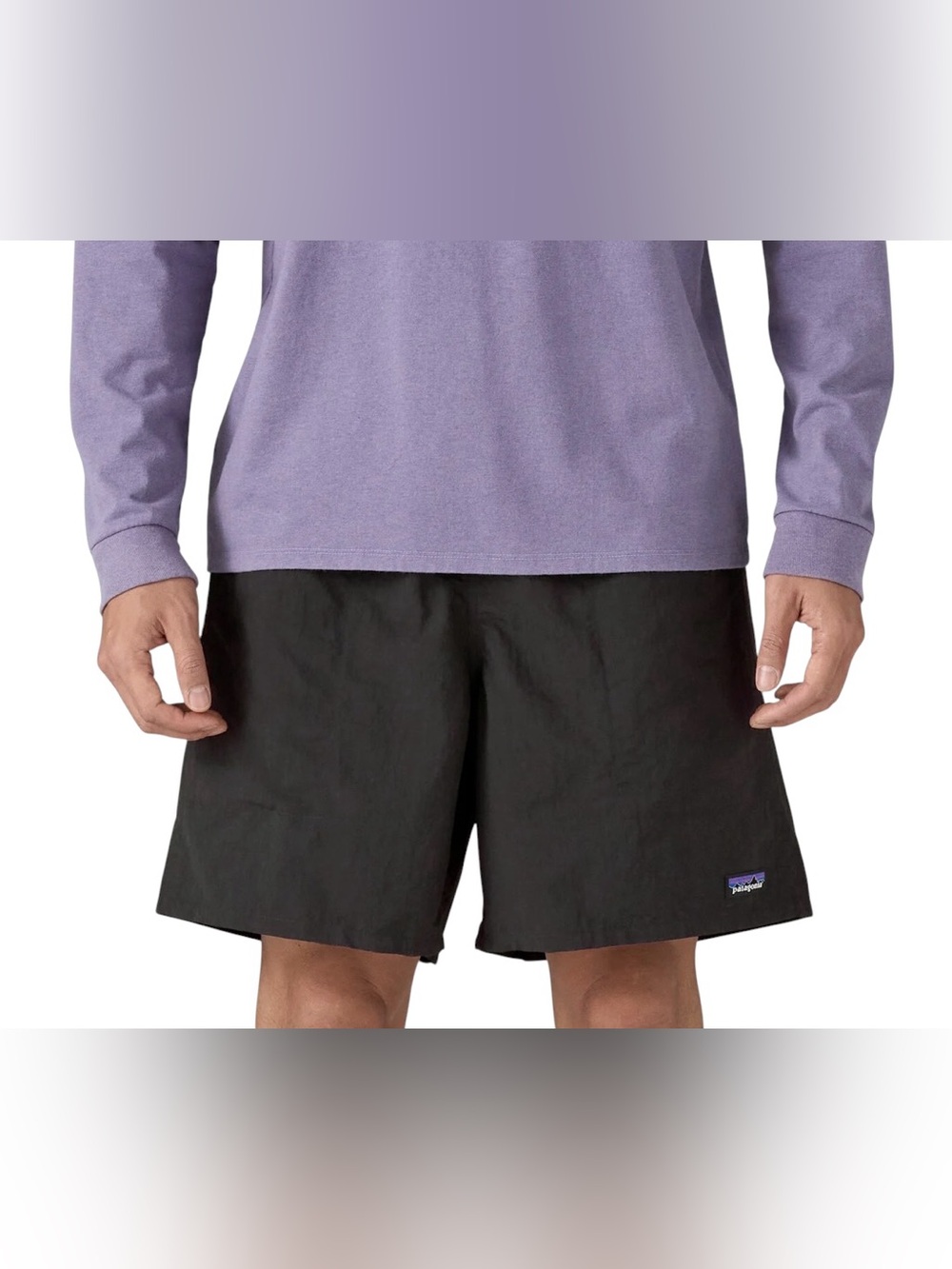 Patagonia Shorts Men’s Baggies Longs 7” Shorts Black Size Medium